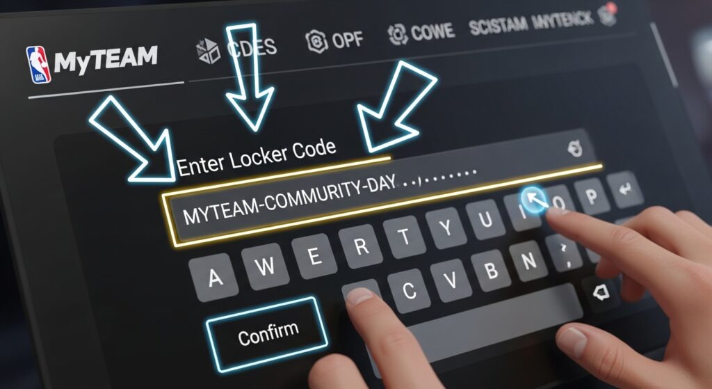 NBA 2K24 how to redeem locker code menu