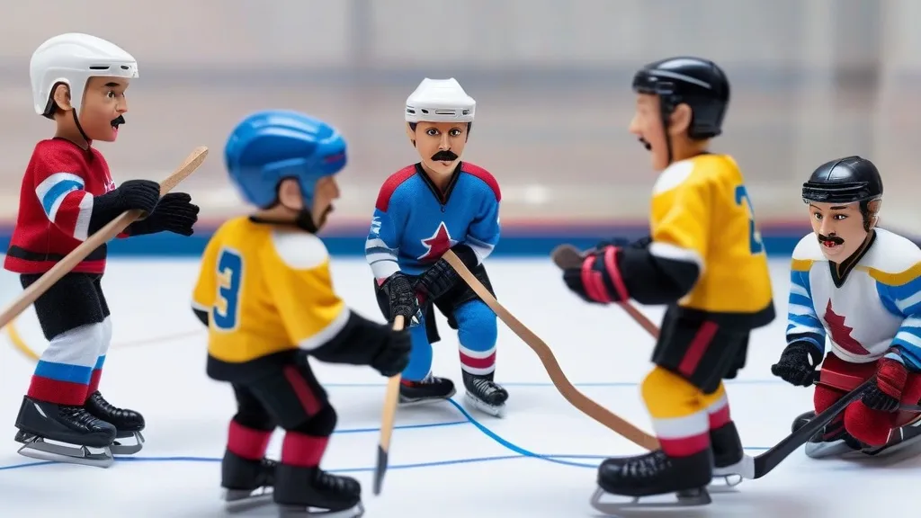 puppet hockey battle action
