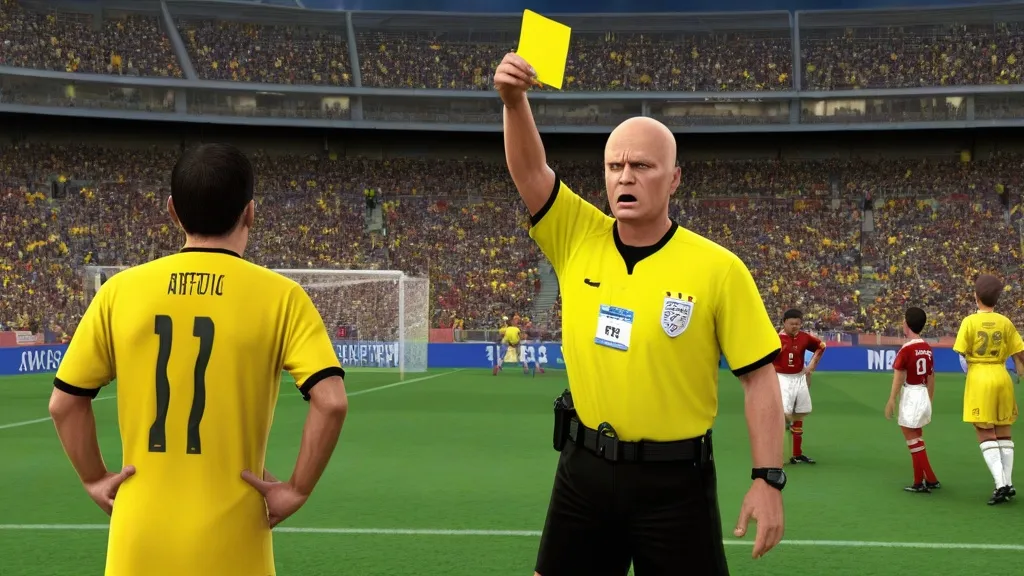 yellow card in soccer