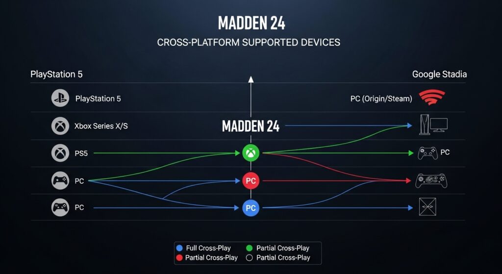 Madden 24 cross platform supported devices chart