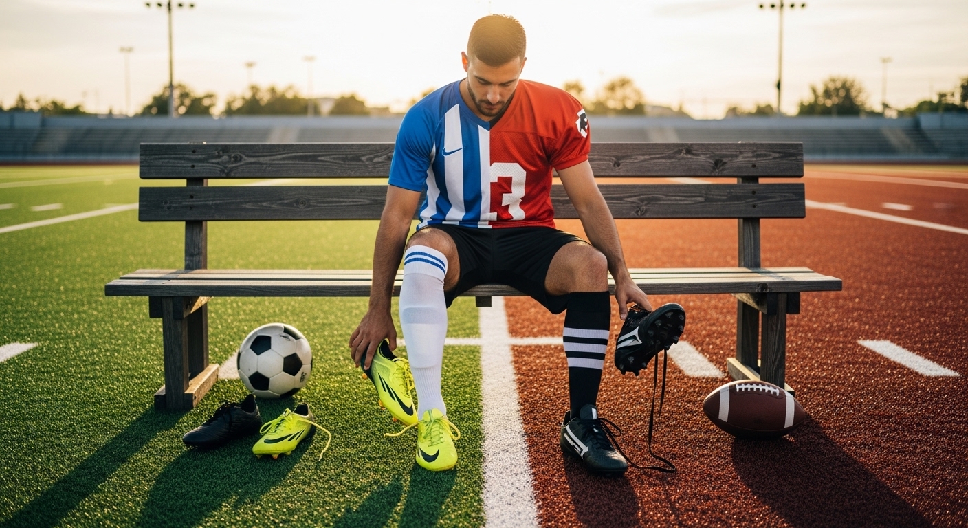 Can you use soccer cleats for football