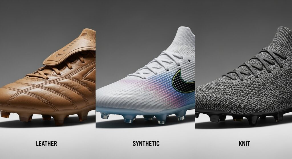 soccer cleats material comparison